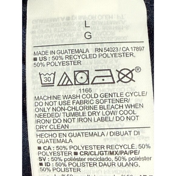 Old Navy Active Polo Men Large Blue Go Fresh Shirt Short Sleeve Collared Dark - Picture 4 of 5